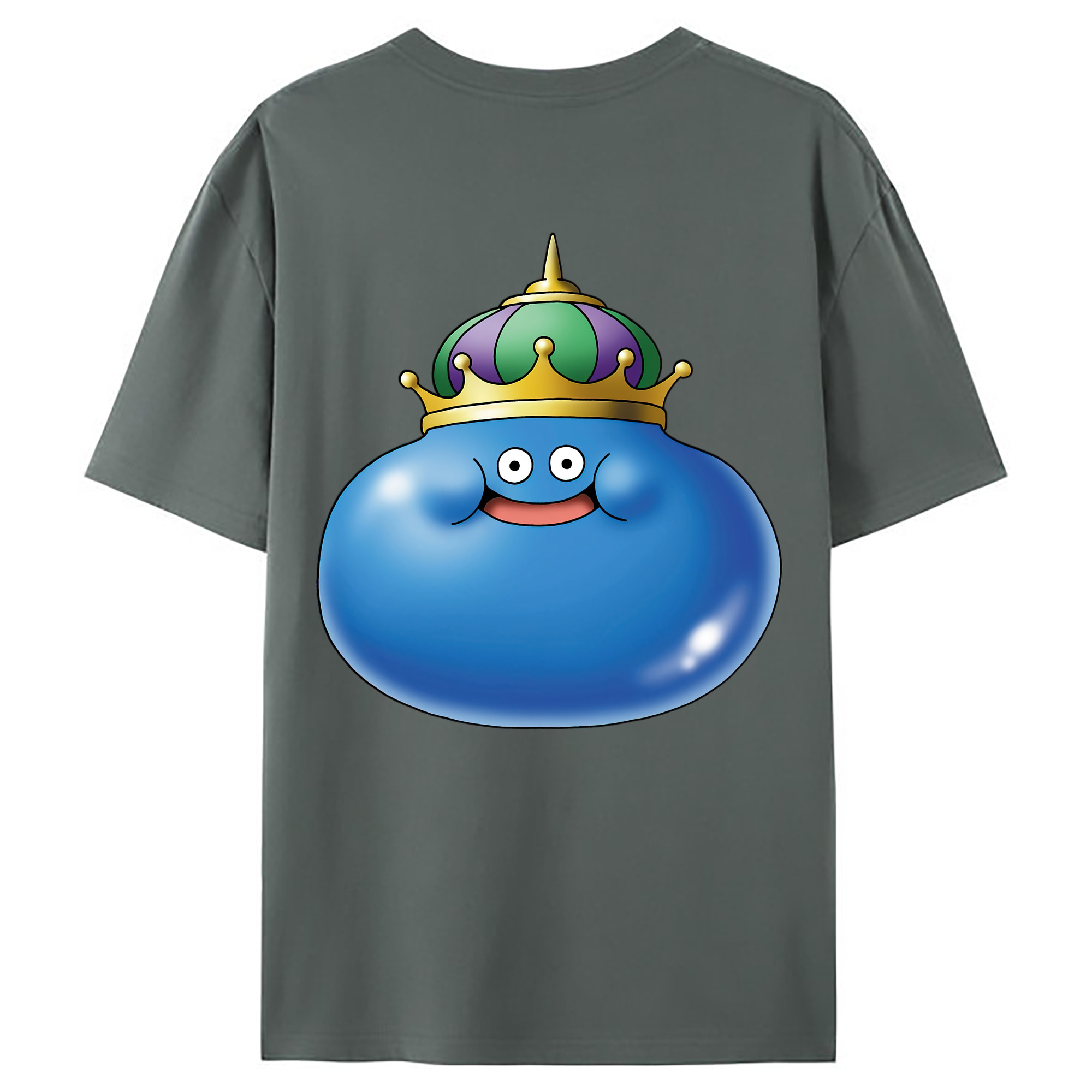（画像用） ドラゴンクエスト Doragon Kuesuto Dragon Quest 綿100％ メンズ半袖Tシャツ（バックプリント） 通気性